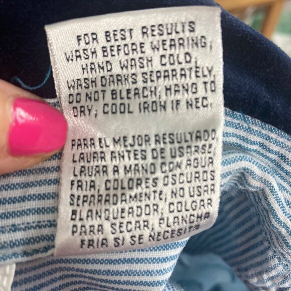 Casey & Max Christmas Shirt Blouse Womens Large Embroidered Christmas Trees VTG - Picture 5 of 10